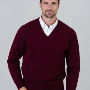 Leven 2 Ply Lambswool V-Neck