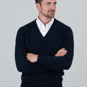 Leven 2 Ply Lambswool V-Neck
