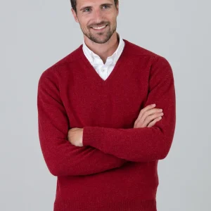 Leven 2 Ply Lambswool V-Neck