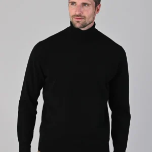 Oxton 1 Ply Cashmere Roll Neck