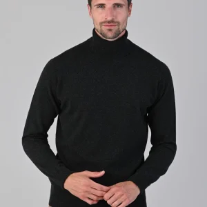 Oxton 1 Ply Cashmere Roll Neck