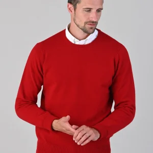 Rob 2 Ply Lambswool Crew Neck