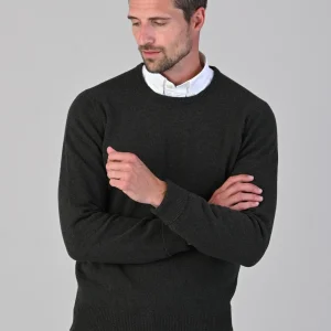 Rob 2 Ply Lambswool Crew Neck