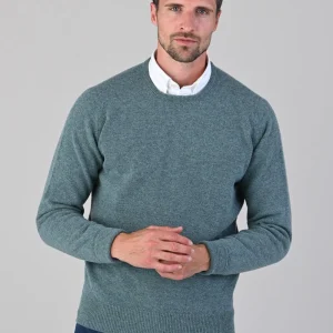 Rob 2 Ply Lambswool Crew Neck