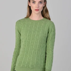 Sophia Cashmere Cable Crew Neck