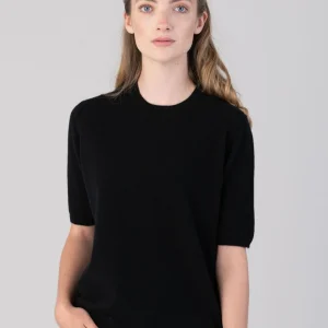 Millie Cashmere Short Sleeve Crew