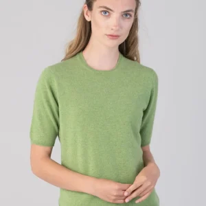 Millie Cashmere Short Sleeve Crew