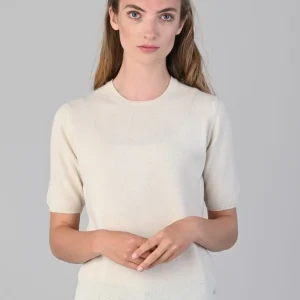 Millie Cashmere Short Sleeve Crew