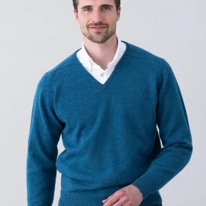 Leven 2 Ply Lambswool V-Neck