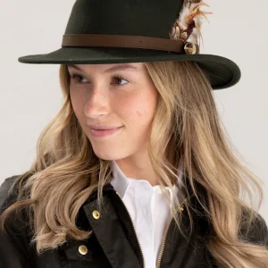 Suffolk Fedora Bronze Side Feather