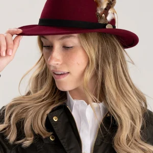 Suffolk Fedora Bronze Side Feather