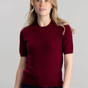 Millie Cashmere Short Sleeve Crew