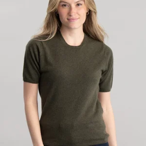 Millie Cashmere Short Sleeve Crew