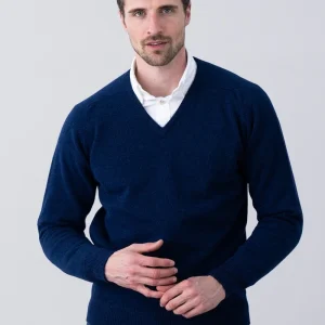 Leven 2 Ply Lambswool V-Neck