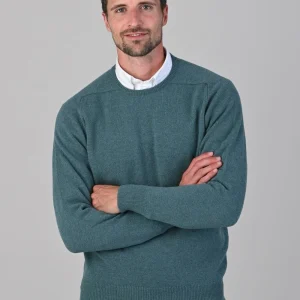 Leven 2 Ply Lambswool Crew Neck