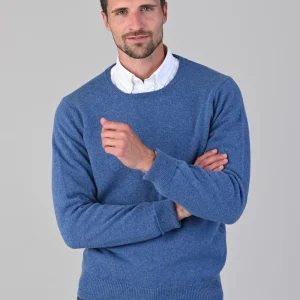 Rob 2 Ply Lambswool Crew Neck