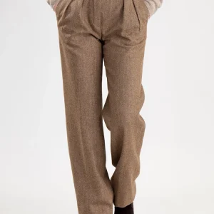 Twill Wide Leg Trousers