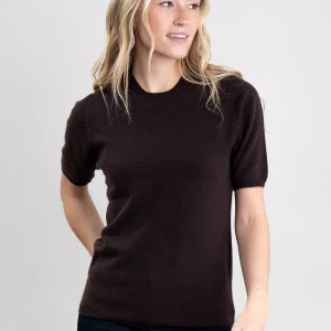 Millie Cashmere Short Sleeve Crew