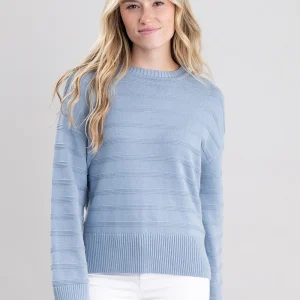 Tonal Striped Crew Neck