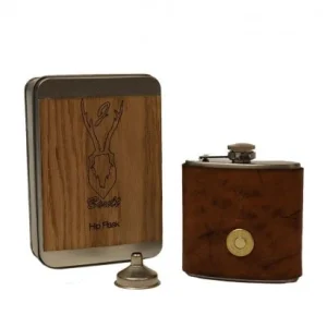 Shotgun Cartridge Hip Flask Gift Set