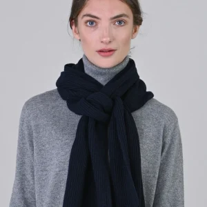 Cashmere Ribbed Scarf