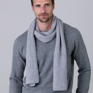 Cashmere Ribbed Scarf