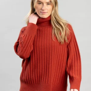 Wool Ribbed Turtleneck