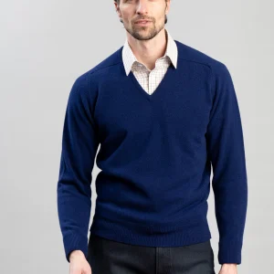 Exclusive Leven 2 Ply Lambswool V-Neck
