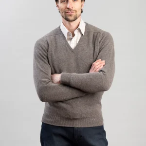 Exclusive Leven 2 Ply Lambswool V-Neck