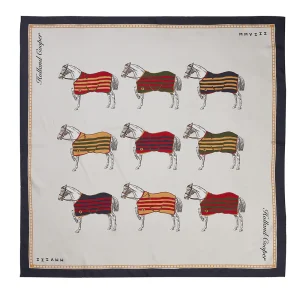 Nine Horse Silk Scarf