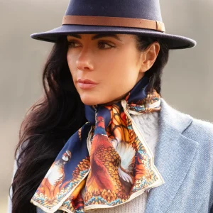 Heads or Tails Narrow Silk Scarf