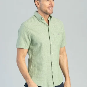 Cotton Linen Short Sleeve Shirt