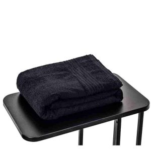 Bamboe Sauna Handdoek – Zwart – 90 x 200 cm – 400gr m2 – Set Van 2