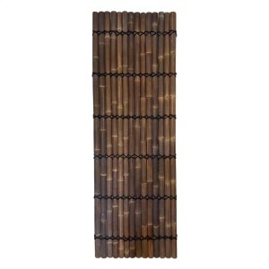 Halfrond Zwart Bamboescherm 90 x 270 cm