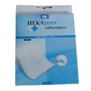 Heka PRES zalfkompres (7,5 x 10 cm, 6 stuks)